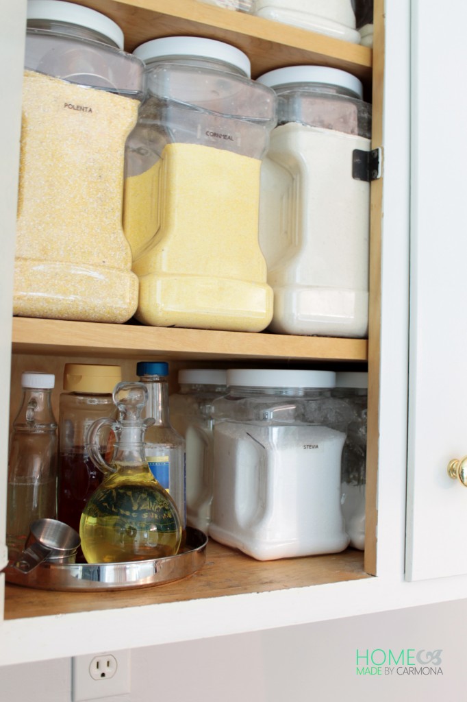 Cabinet Organization Tips - Food Storage 101 - Home Made by Carmona