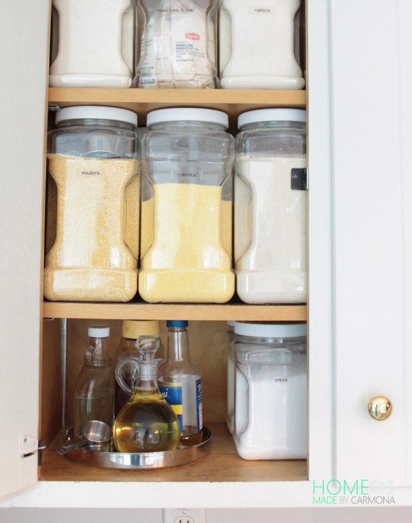 Cabinet Organization Tips - Food Storage 101 - Home Made by Carmona