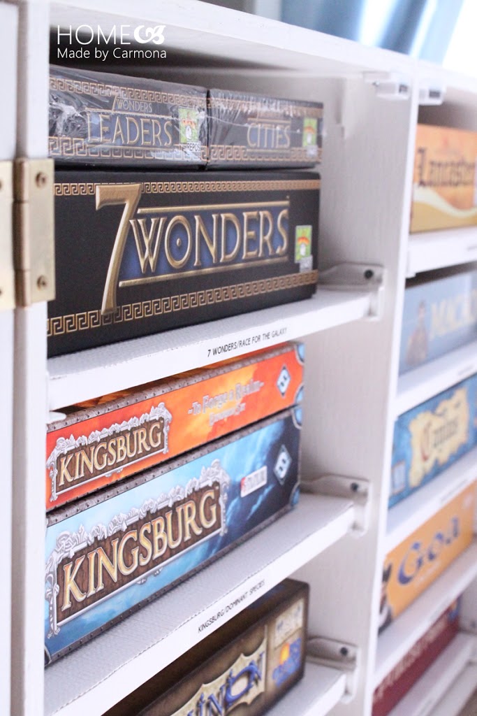 Board Game Storage Cabinet With Doors