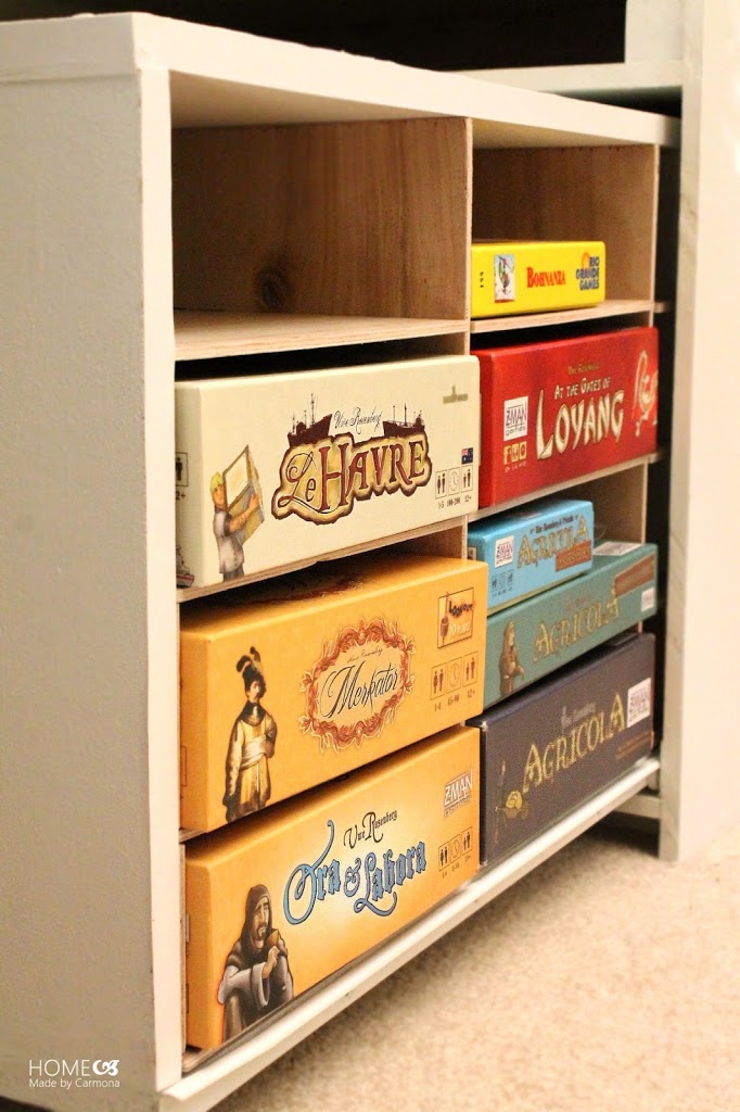 Diy Board Game Storage Unit Home Made By Carmona - Diy Board Game Storage Ideas