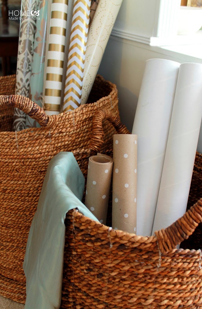 Chic Wrapping Paper Storage - Home Made by Carmona
