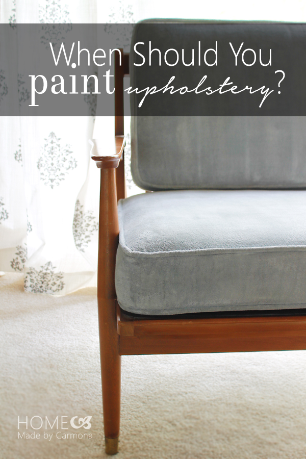 How To Know When Upholstery Should Be Painted