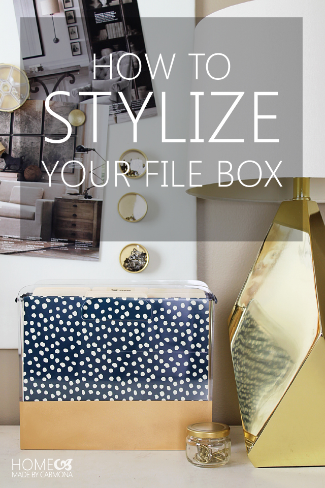 How To Stylize a File Box