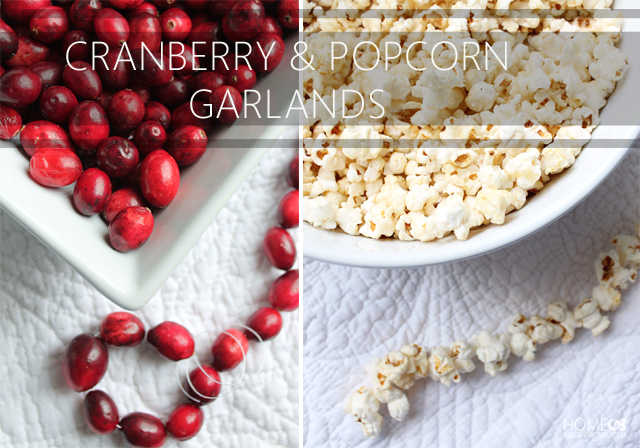 Popcorn and cranberry garland — Blog - Parsley and Pom Poms