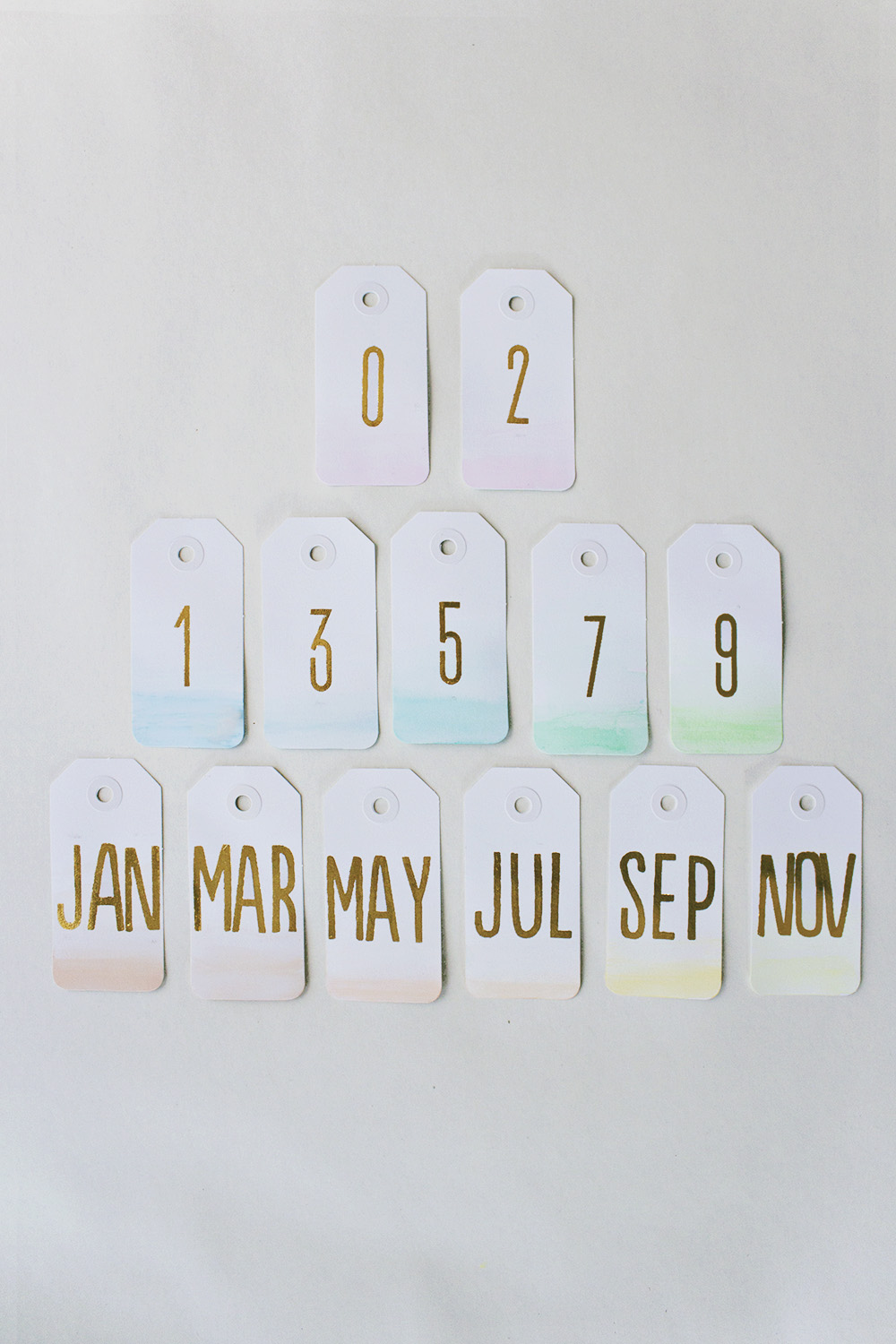 DIY Ombre Calendar