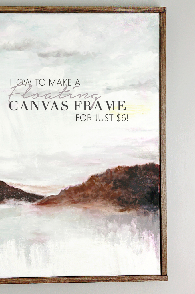 How to make a floating frame for $6!