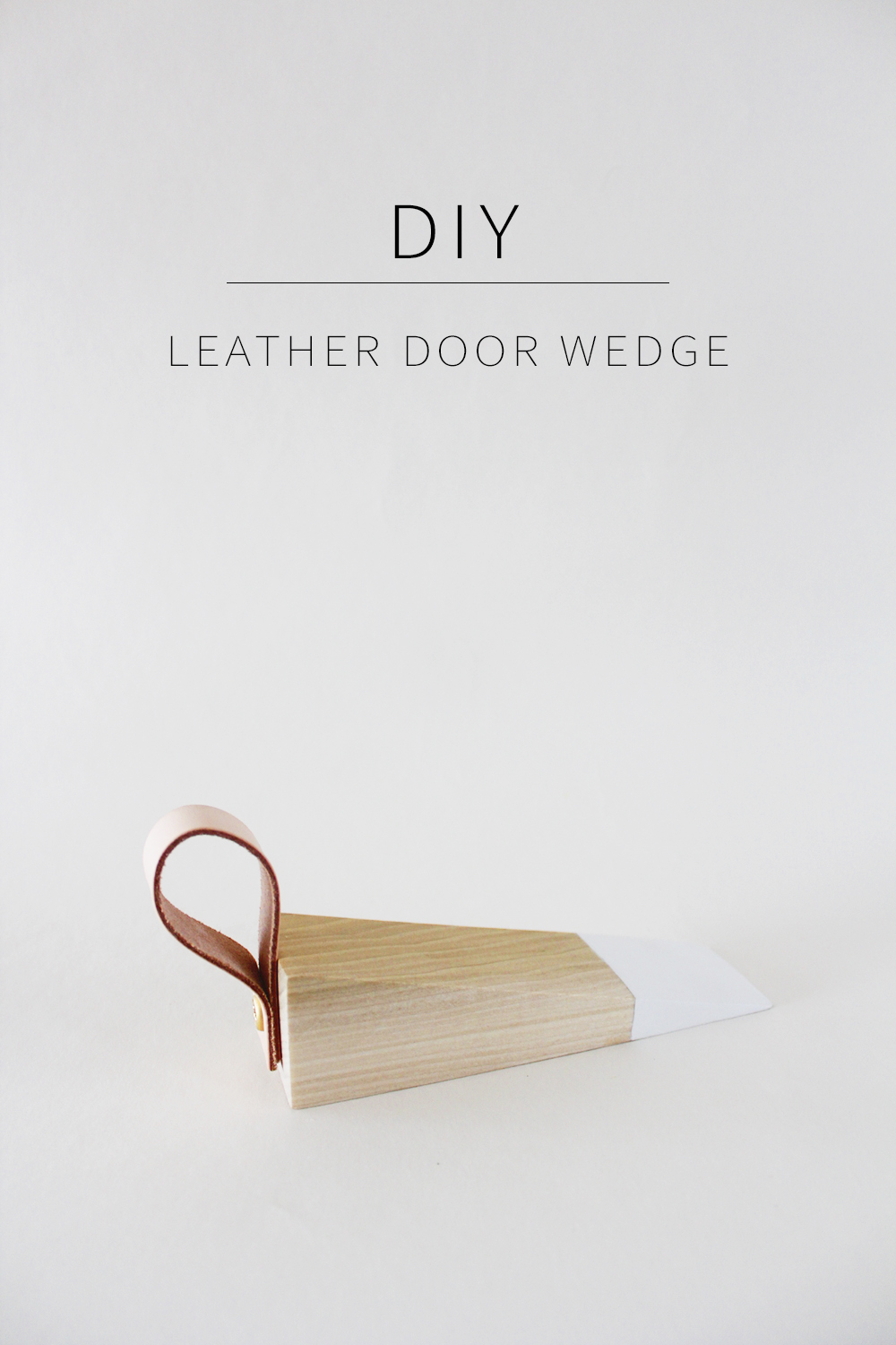 Learn how to make a gorgeous DIY door stop wedge with this tutorial from Annabode