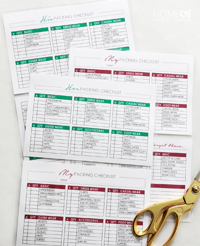 Free-Packing-Checklists