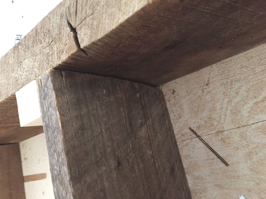 DIY Reclaimed Wood Bookshelf by Anna Elyce Smith