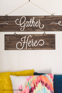 Gather Here DIY Sign