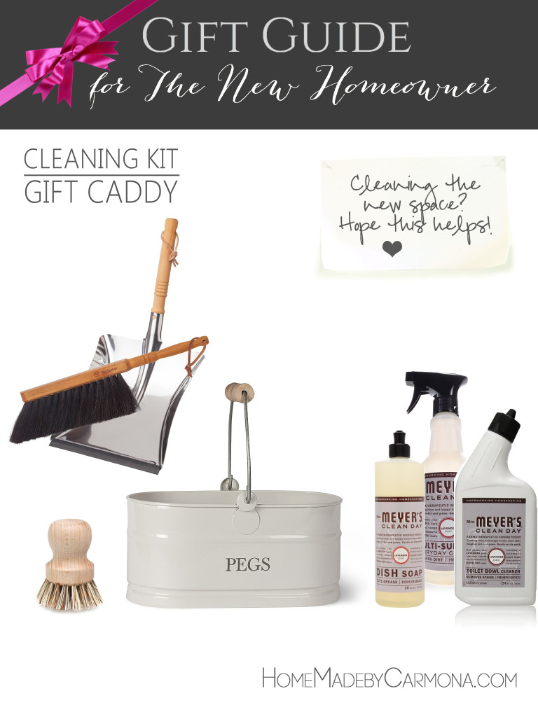 Gift Guide for the New Homeowner - Cleaning Kit Gift Caddy
