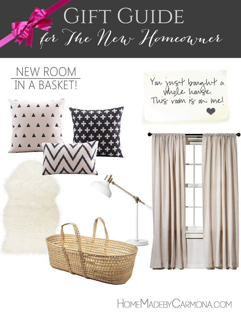 Gift Guide for the new Homeowner - New Room gift basket