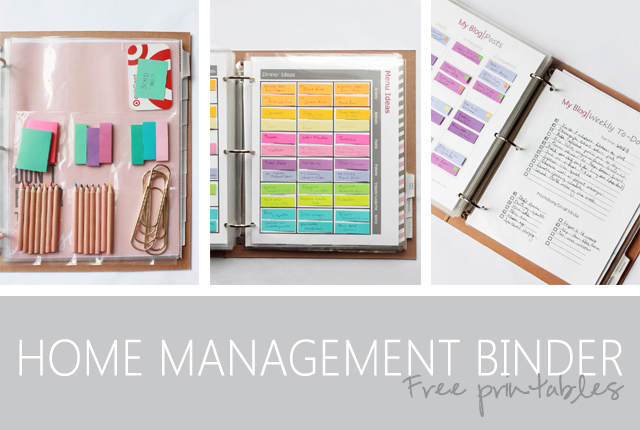 Home management binder to help get life organized!