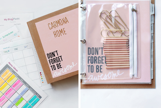 diy binder decorations