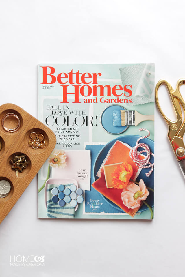 Better Homes & Gardens March Issue - featuring Home Made by Carmona