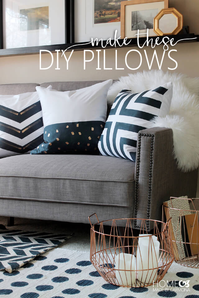 Homemade throw clearance pillows