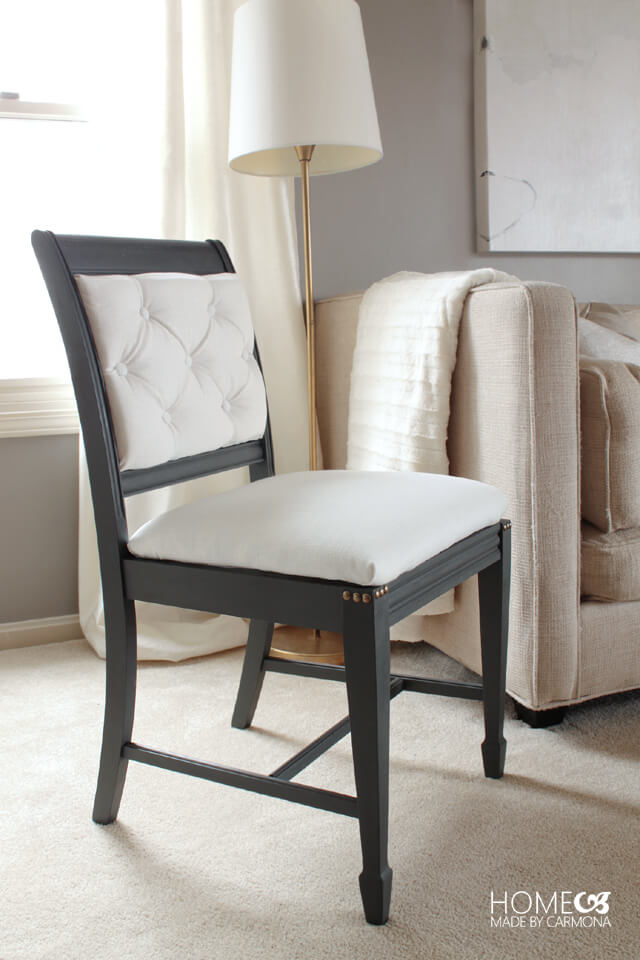 Stunning DIY Chair Makeover - before and after
