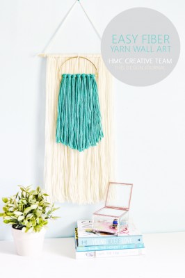 Easy Fiber Yarn Wall Art - Home Made by Carmona