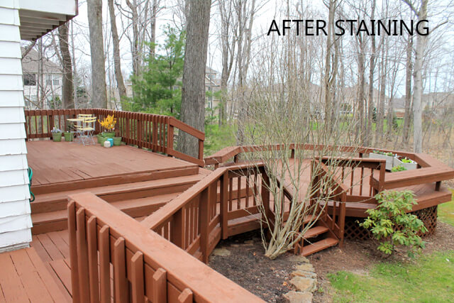 Before Picture - Deck After Staining