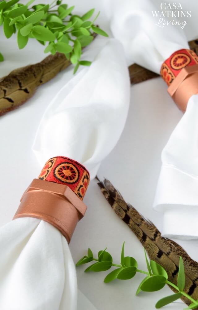 diy-african-napkin-rings-with-ribbon-and-pvc-pipe-tutorial