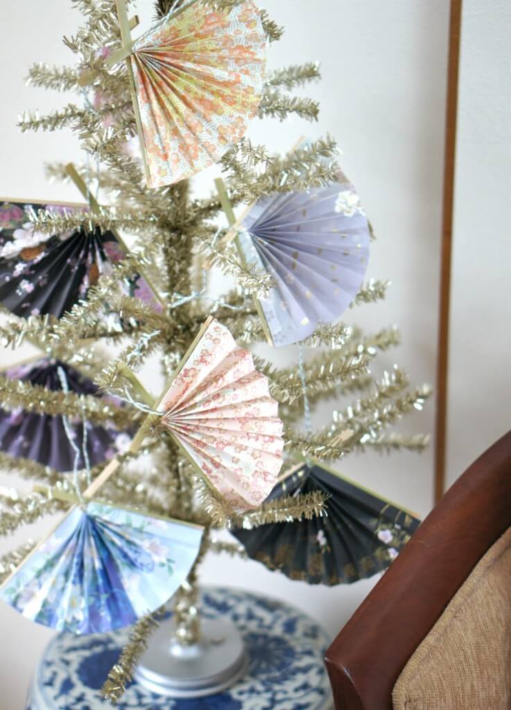 Japanese Christmas Fan Ornaments