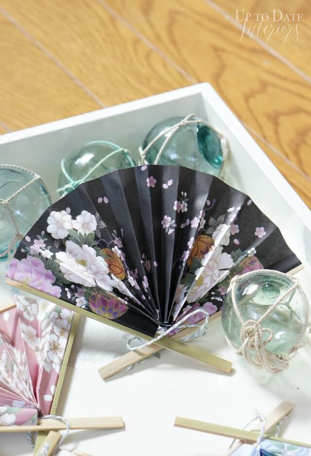 DIY Japanese Floral Fan Ornament
