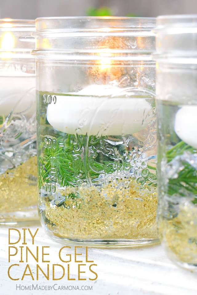 DIY Mason Jar Floating Candles