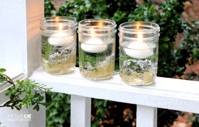 DIY Pine Gel Candles