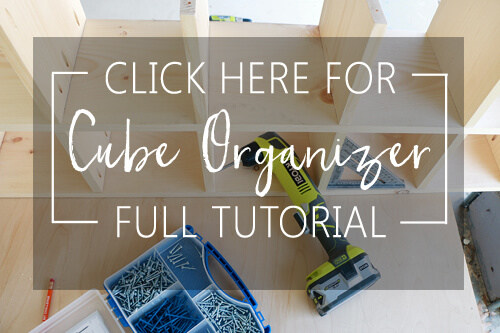 DIY Custom Cube Organizer - Home Made by Carmona