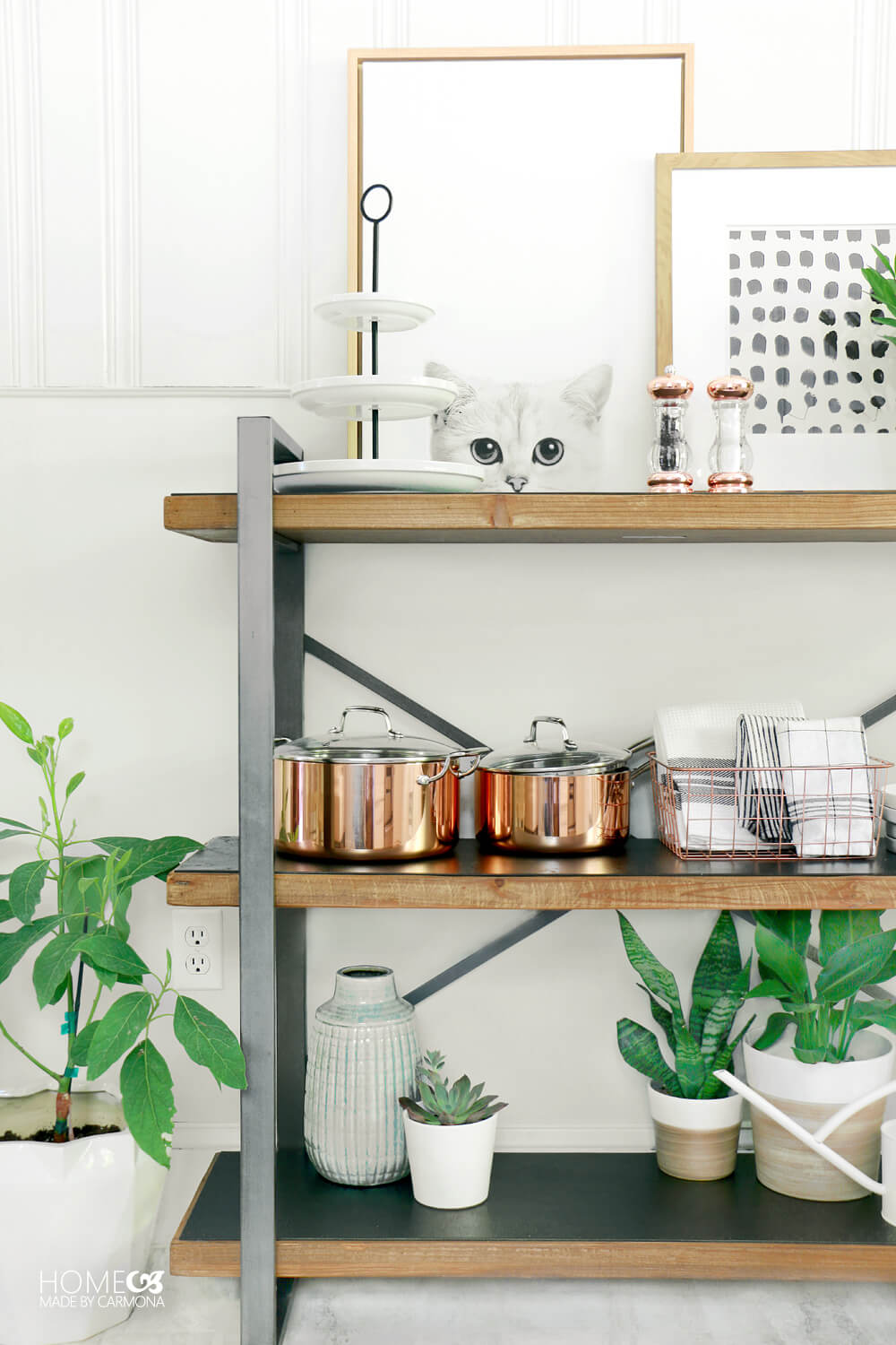 Trendy Copper Kitchen Accessories   Small Kitchen Makeover Open Kitchen Storage And Shelving 