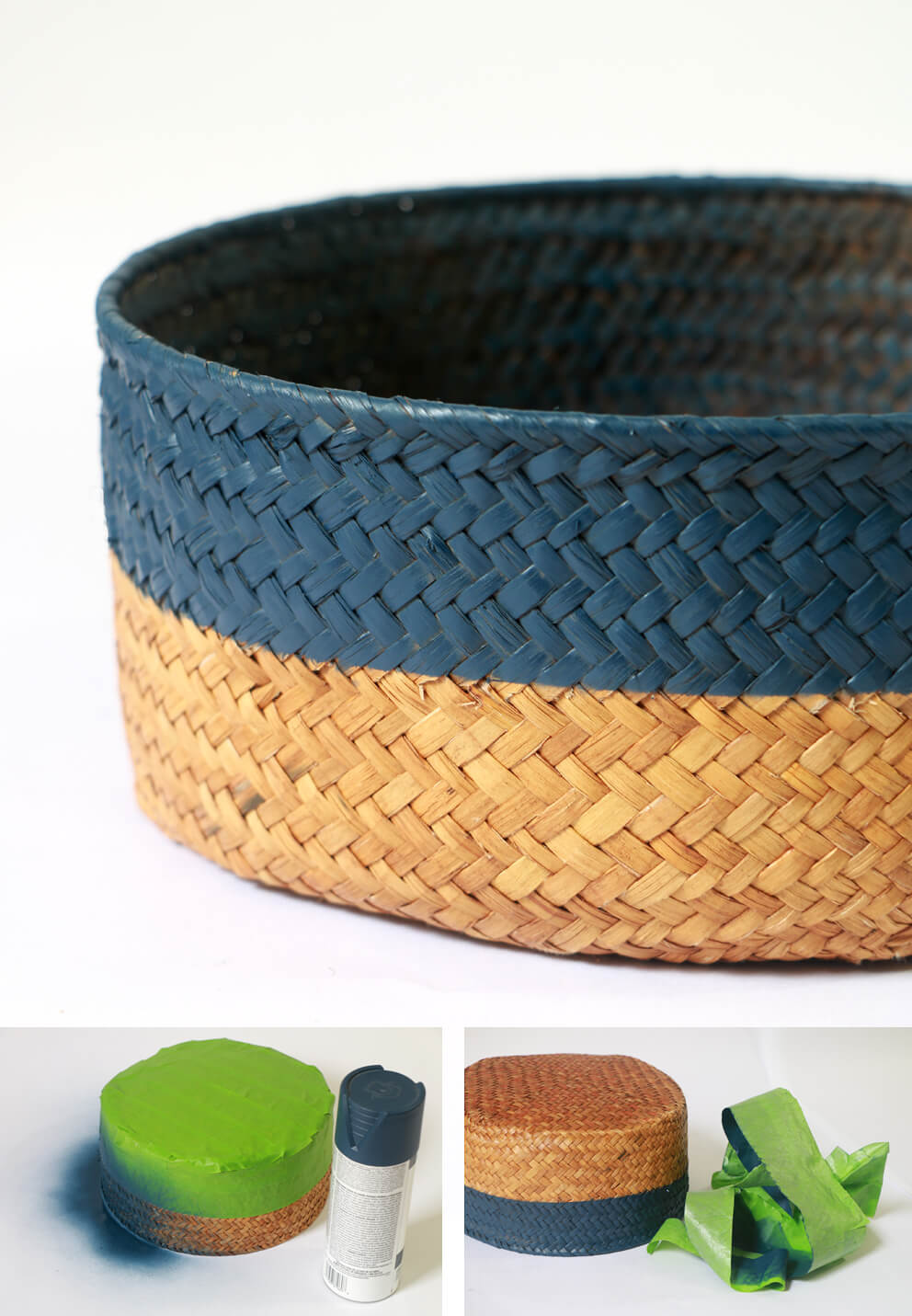 DIY Basket Design - Color blocking