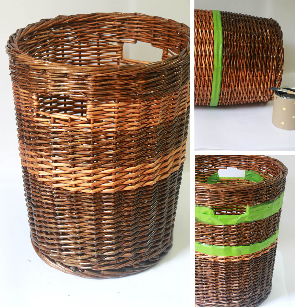 DIY Basket Design - adding stripes