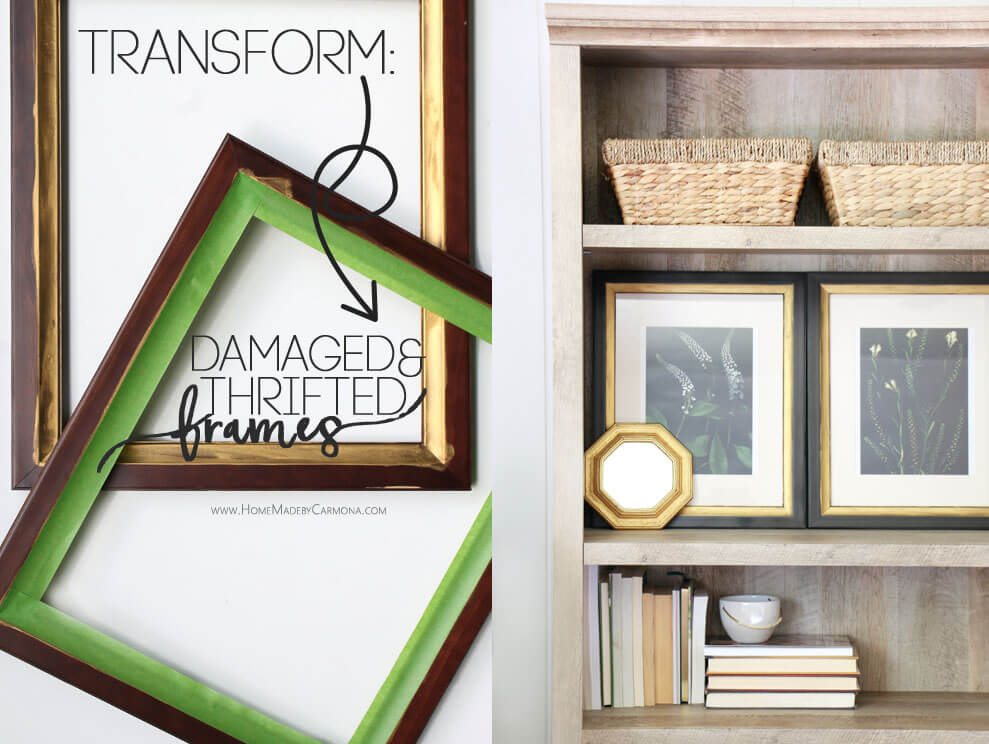How to tranform damaged and ugly thrifted frames