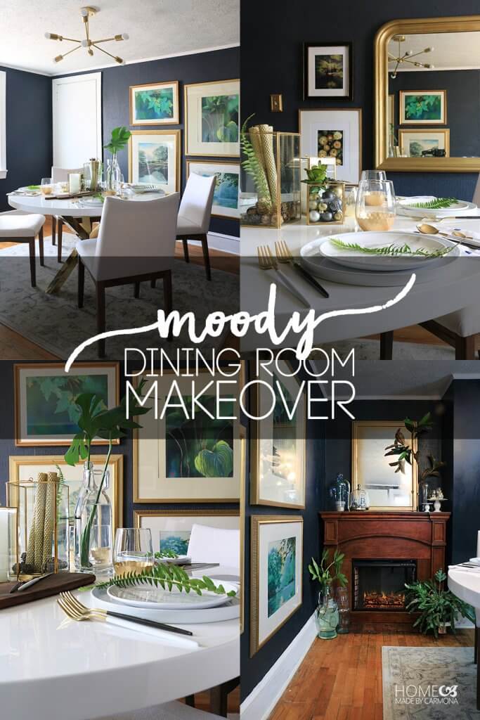 Moody Dining Room Makeover