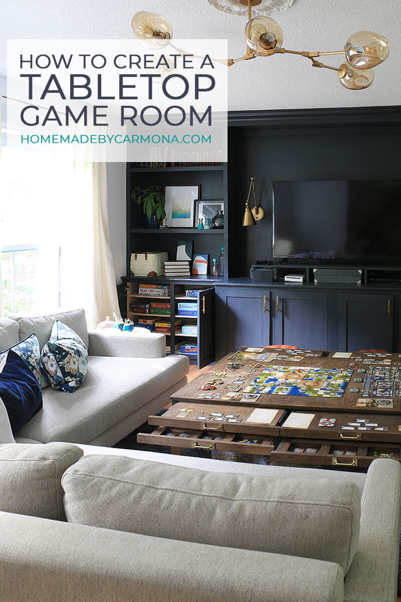 Game Room with boardgames