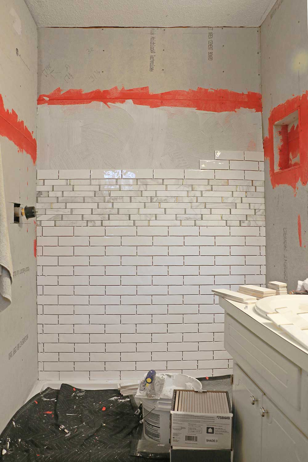 Half-tiled-bathroom-wall
