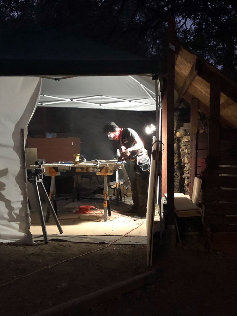 Remote workshop tent