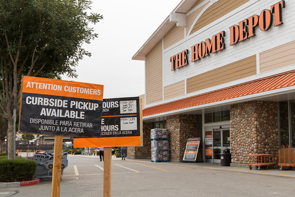 The Home Depot curbside pickup