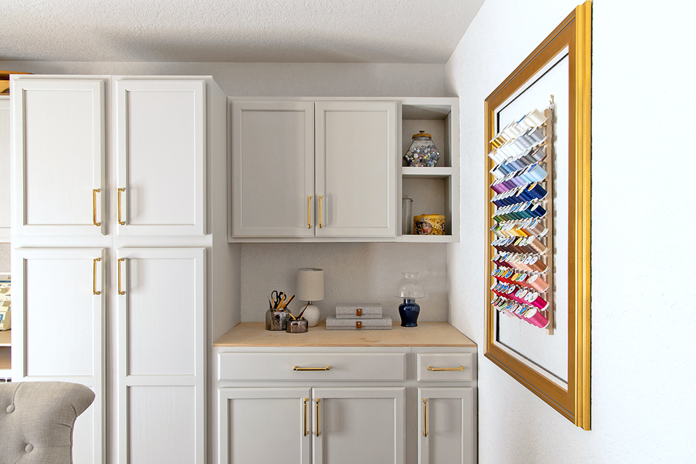 craft room with cabinets