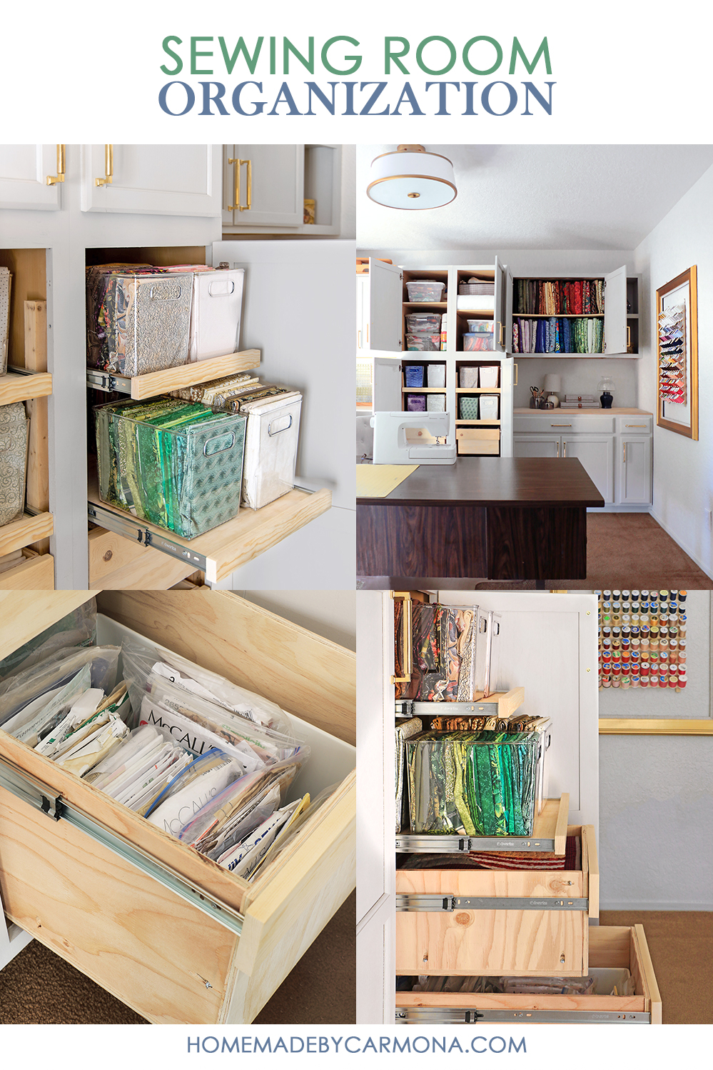 Sewing Storage - Sewing Room Organization