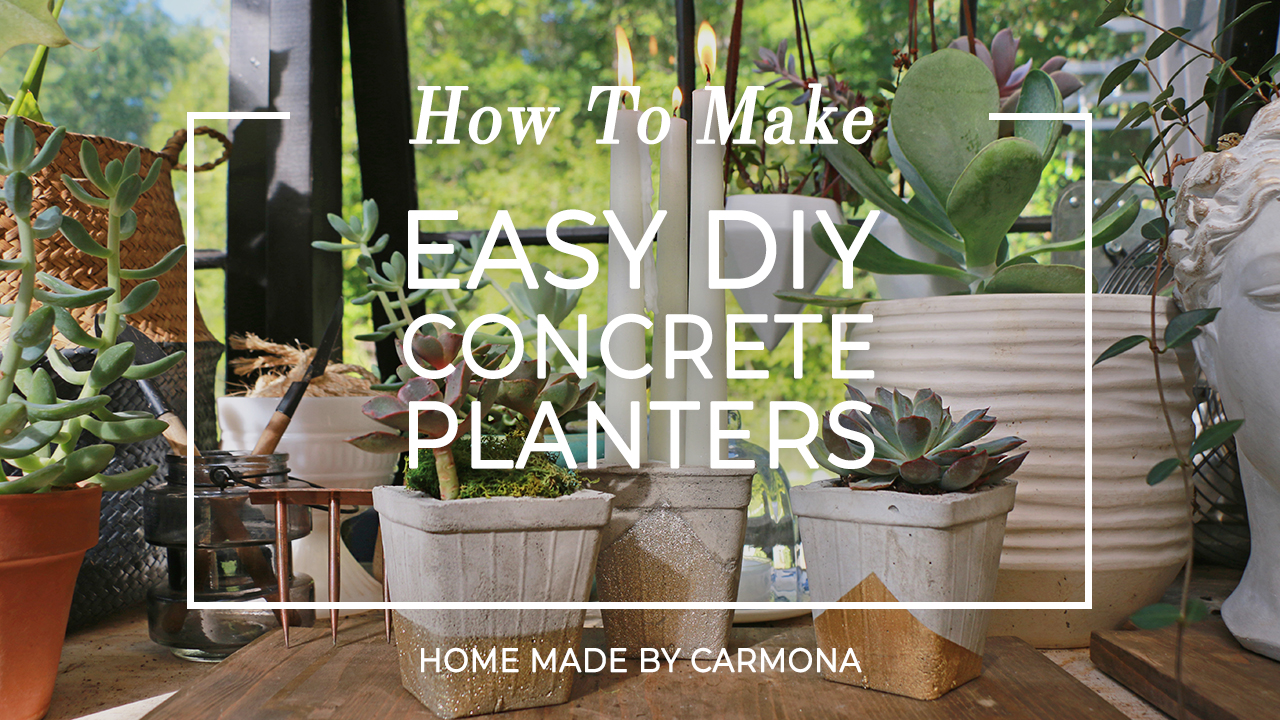 How to Make a DIY Concrete Planter